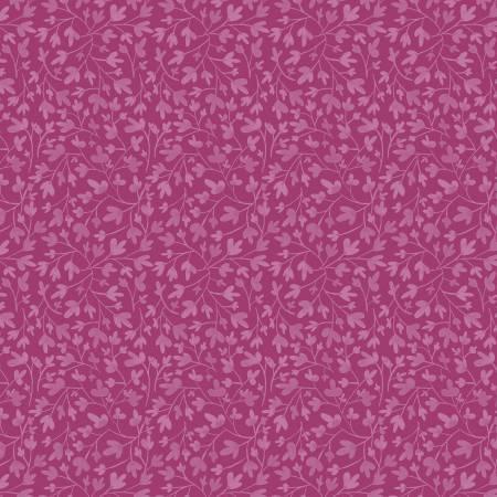 Whimsy II - Tonal Vines Dark Pinky Purple