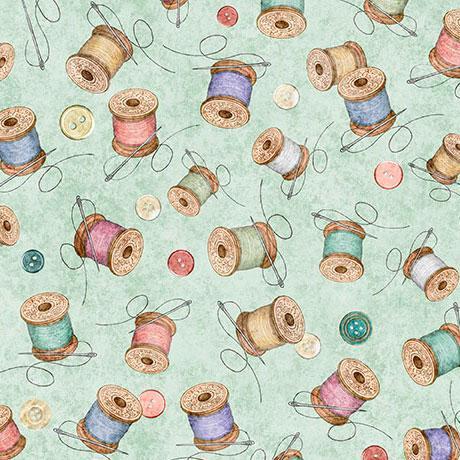 Sew Shabby Chic Spools of Thread Green