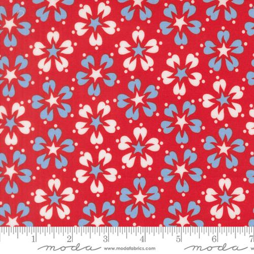 On The Porch Country Red Flower Bust