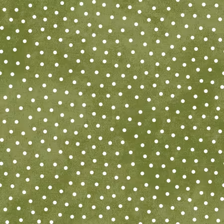 Snowtop Mountain Green Dots Flannel