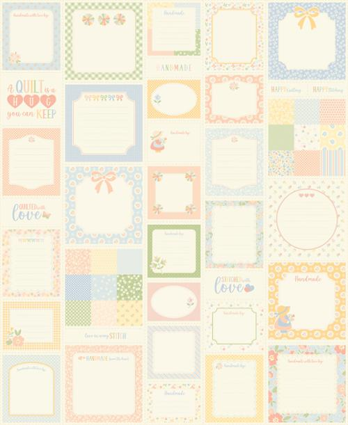 Handmade Sweetness Labels N Things 36" x 44" Panel