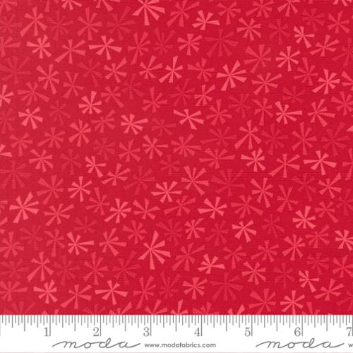 Snow Time Poinsettia Red Tinsel