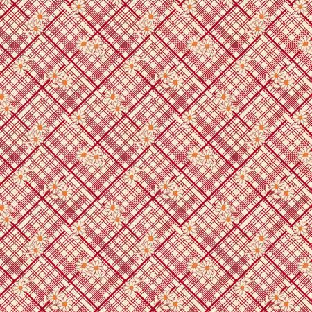 Aunt Grace Calicos Red Lattice