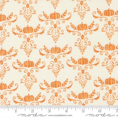 I Love Fall Most White Pumpkins and Vines Damask