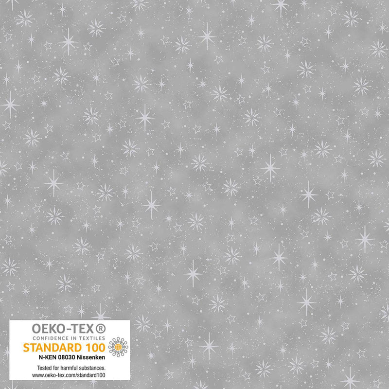 We Love Christmas - Small Stars Gray-Silver