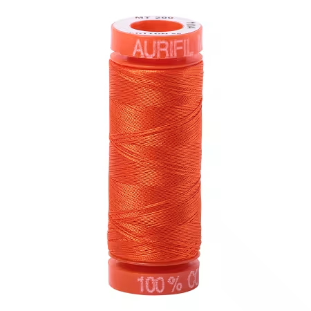 Mako Cotton Embroidery Thread 50wt 220yds Bright Orange