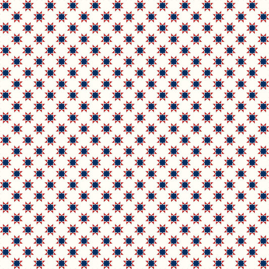Star Spangled Beauty Tiny Quilt Stars Soft White