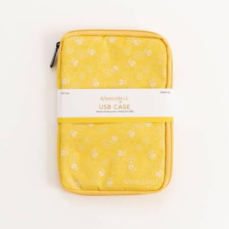 USB Case, Yellow Honeycomb