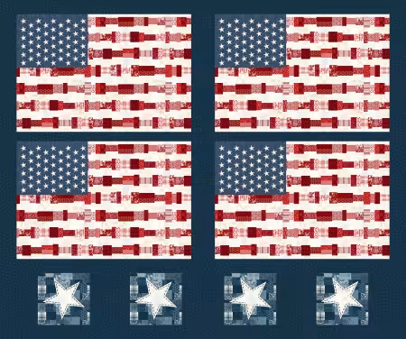 Pieces of America - Patriotic Placemat Panel
