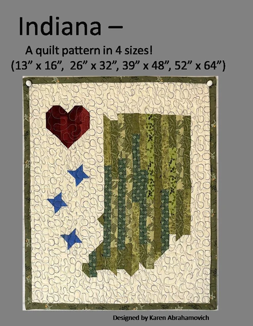 Indiana State Quilt Pattern