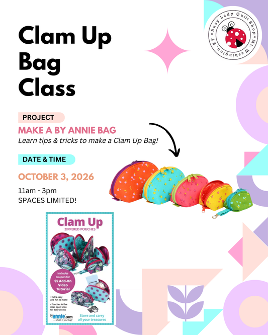 Clam Up Bag - October 3rd
