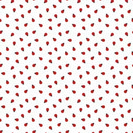 Little Ladybug Ladybugs White