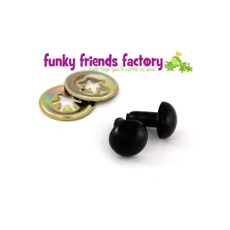 Toy Eyes Solid - 12mm Black