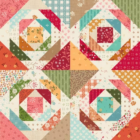 Baked With Love - 58" Pineapple Pie Cheater Print