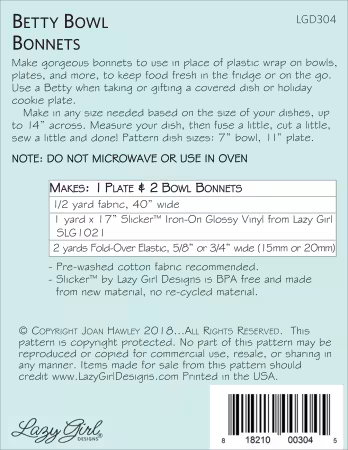Betty Bowl Bonnets