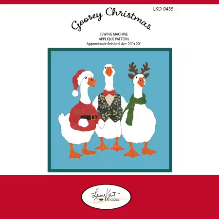 Goosey Christmas Sewing Applique Pattern