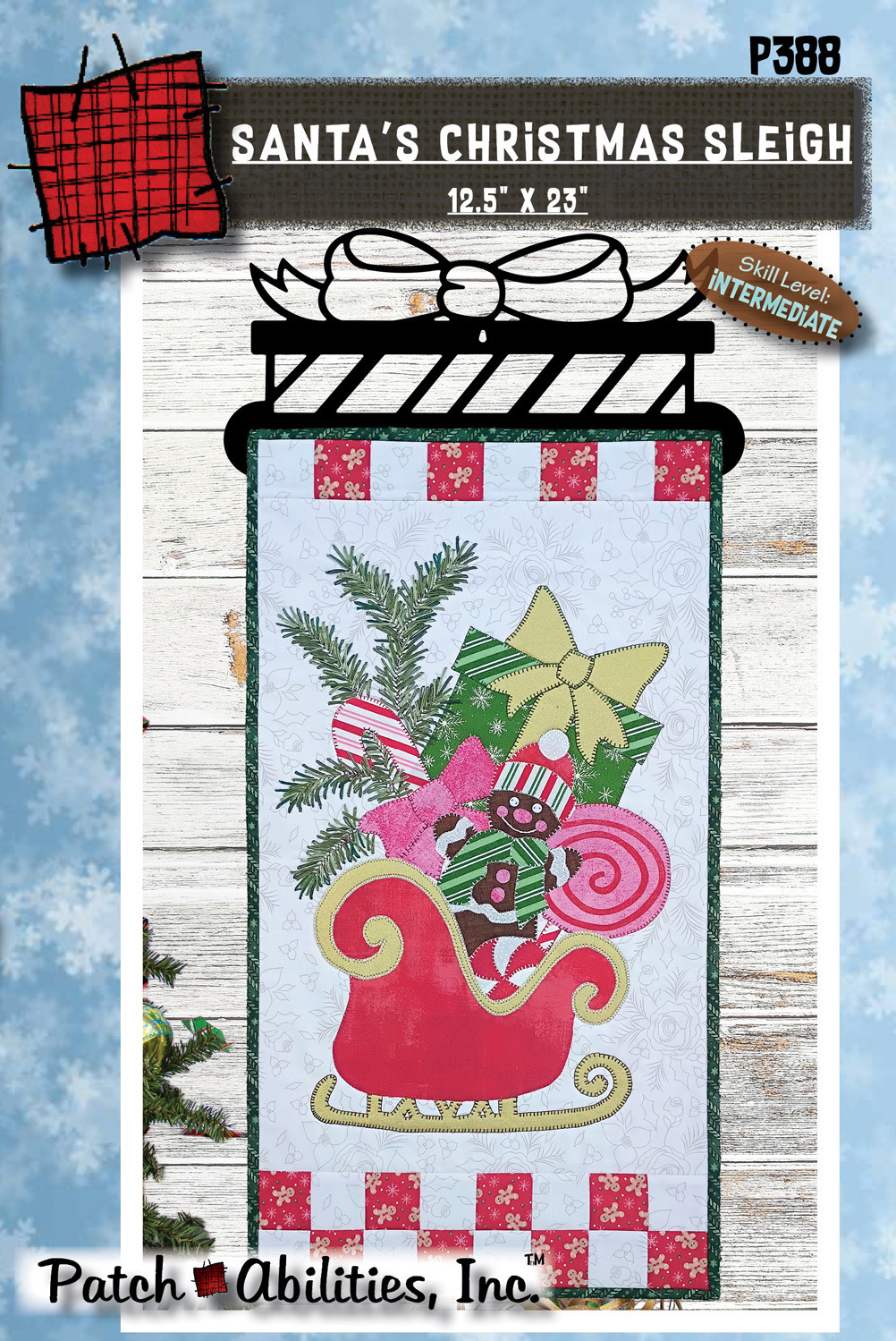 Santa's Christmas Sleigh Pattern