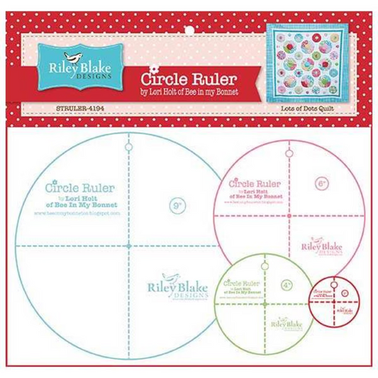 Lori Holt Circle Ruler Set - 2", 4", 6", 9"