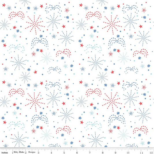 Firework Fields Fireworks White