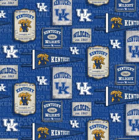 NCAA-Kentucky Wildcats Vintage Pennant Cotton
