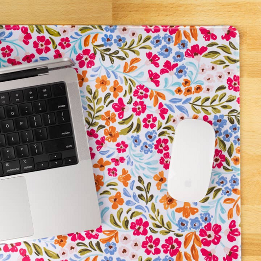 Floral Filigree Desk Pad