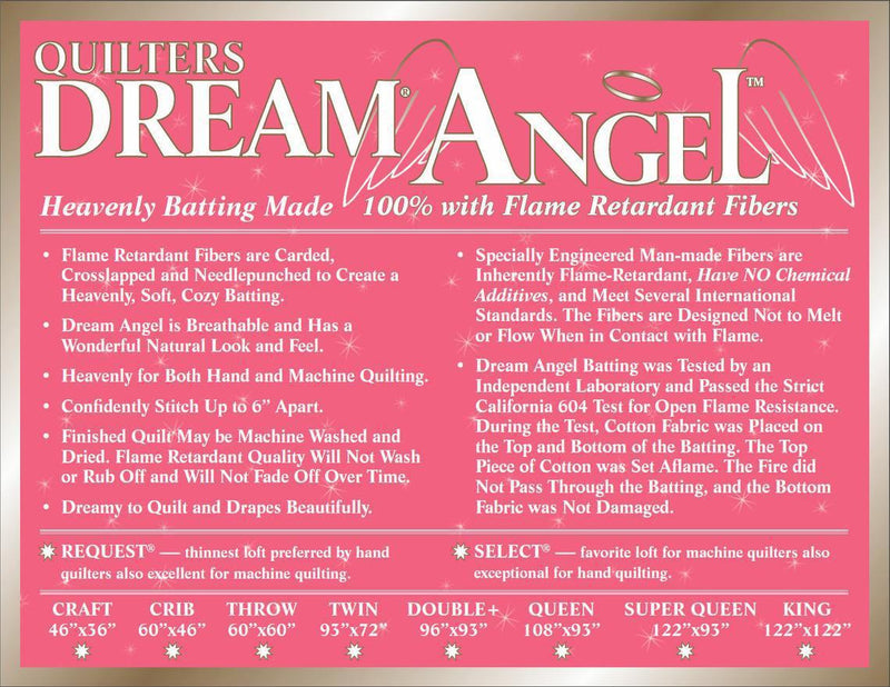Quilters Dream Angel King 122"X120"