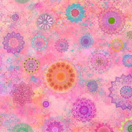 Lily Pond - Light Raspberry Mandalas