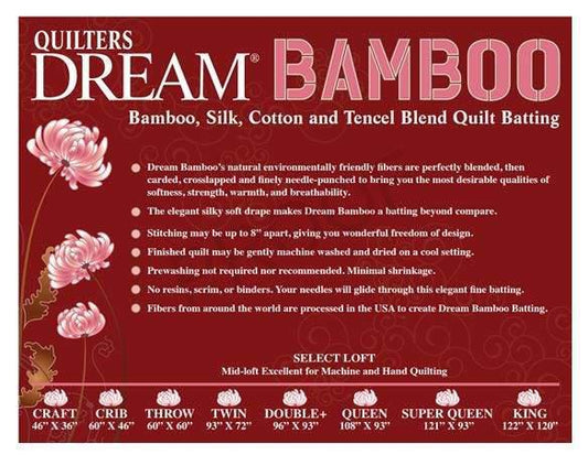 Quilters Dream Bamboo Twin 93" x 72"
