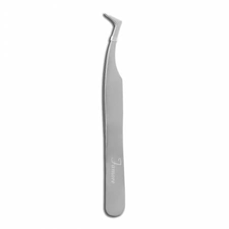 Famore Swiss 4 1/2in Precision Angled Tweezers