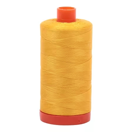 Mako Cotton Thread Solid 50wt 1422yds Yellow