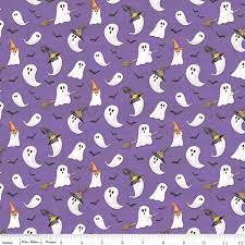 Monthly Placemats Ghosts on Purple