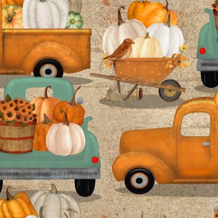 The Pick Of The Patch Pumpkin Filled Trucks Tan