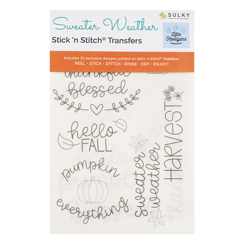 Sweater Weather - Stick ‘n Stitch Transfers