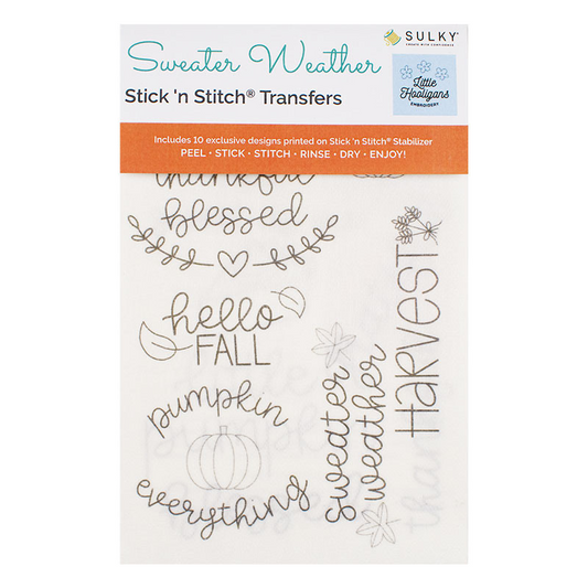 Sweater Weather - Stick ‘n Stitch Transfers