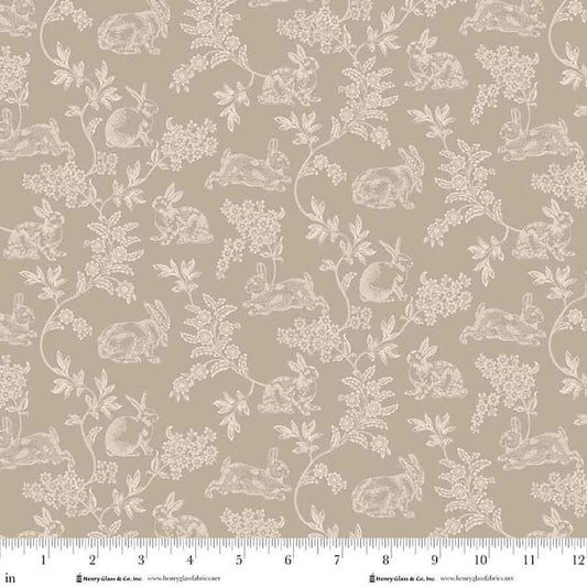 Love Struck Gray Meadow Toile