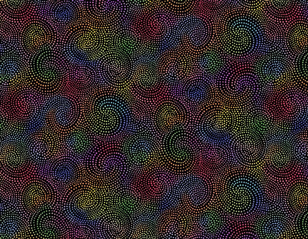 Twirl Dotty Spiral - Bright