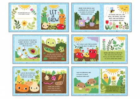 Let It Grow Lt. Blue/ Multi Let It Grow Book Panel