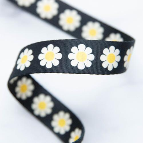 Webbing 1" Daisy in Yellow