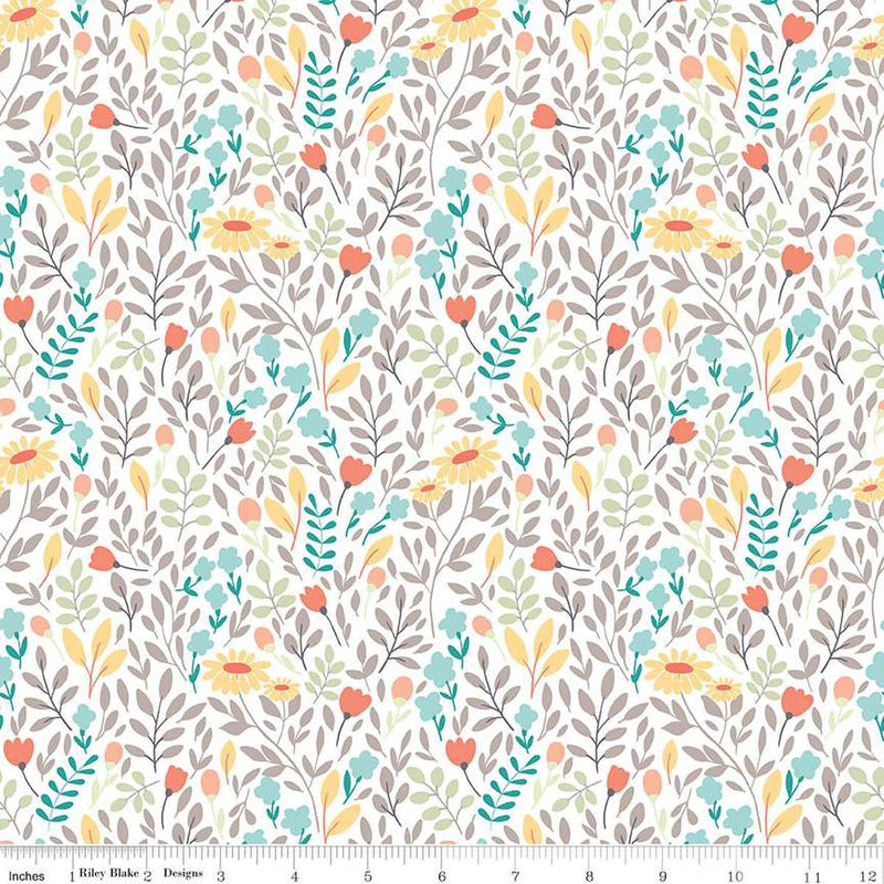 Sunshine and Sweet Tea Summer Floral White1
