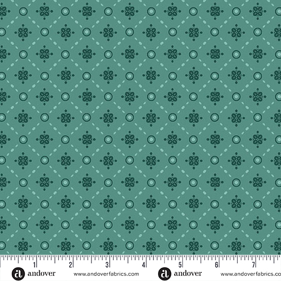 Mystic Meadow Green Lattice