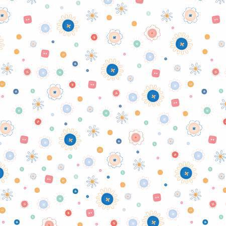 Stitched With Love Multi Button Dots