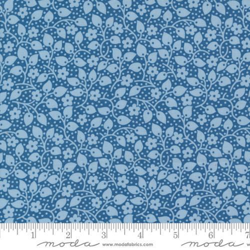 30s Playtime Bluebell Leafy Polka Dots