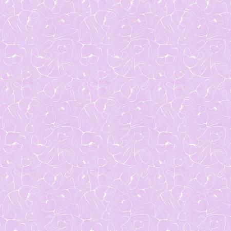 Whimsy II - Floral Linework Lavender