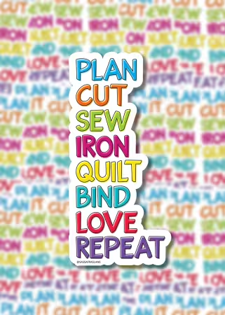 Plan, Cut, Sew Sticker