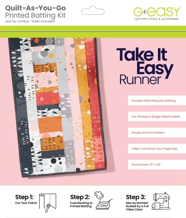 Take It Easy Runner Quilt As You Go