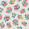 Vintage Flora Gray Lattice Floral