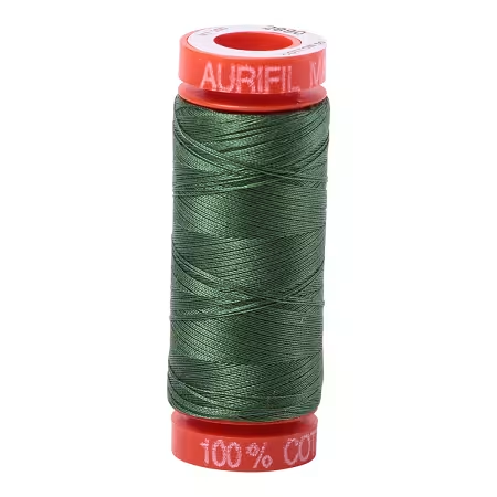 Mako Cotton Embroidery Thread 50wt 220yds Dark Grass Green