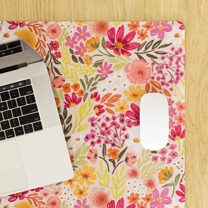 Floral Desk Pad