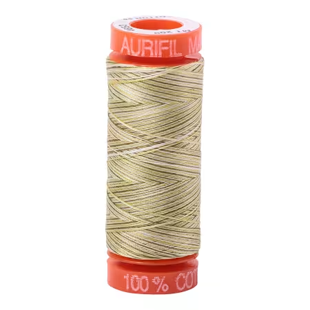 Mako Cotton Embroidery Thread 50wt 220yds Variegated Spearmint