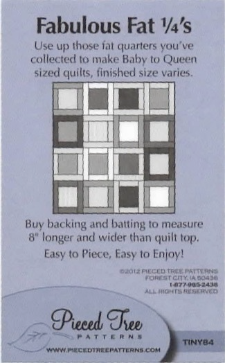 Fabulous Fat 1/4's Quilt Pattern